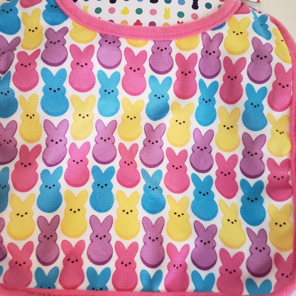 Peeps Pink Easter Baby Bib New w Tag - Picture 3 of 3